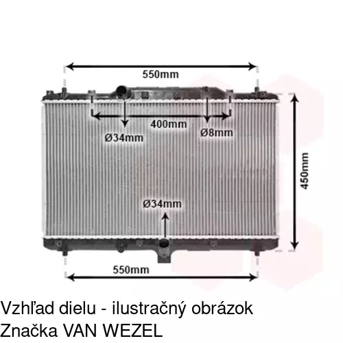 Chladiče vody 7435084K /POLCAR/ - obr. 2
