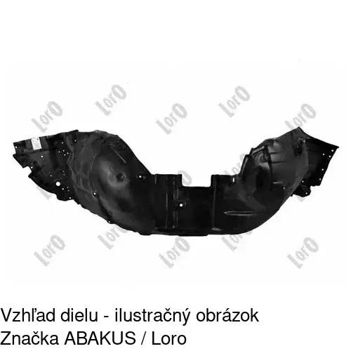Podblatník (plast) POLCAR 8044FL1T