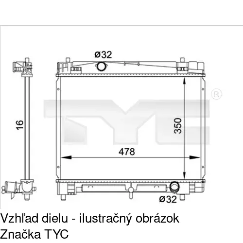 Chladiče vody POLCAR 810508-3V