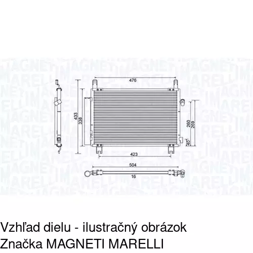 Chladiče klimatizácie POLCAR 8105K83K