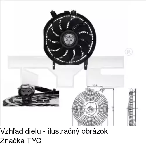 Ventilátory chladičov POLCAR 811023W3