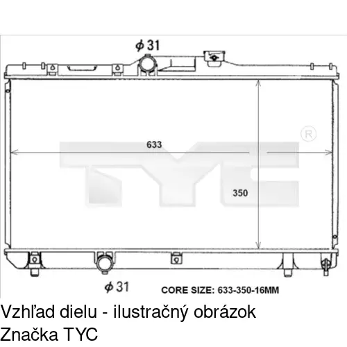 Chladiče vody POLCAR 811108-1