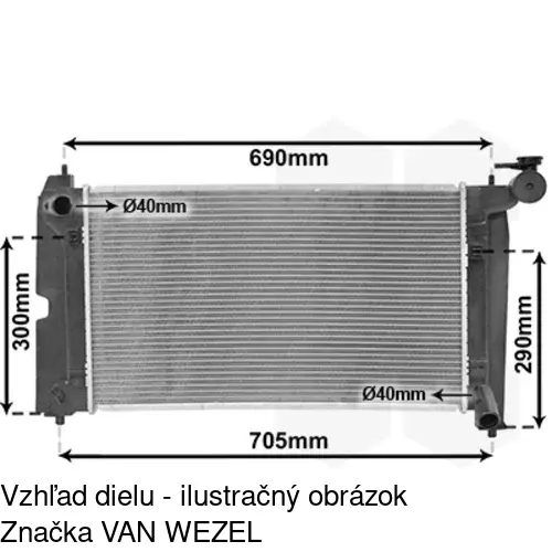 Chladiče vody 8113081X /POLCAR/ - obr. 2