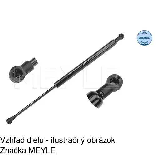 Plynová pružina 8114AB1D /POLCAR/ - obr. 2