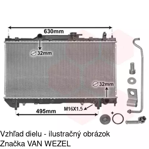 Chladiče vody 8123084K /POLCAR/ - obr. 2