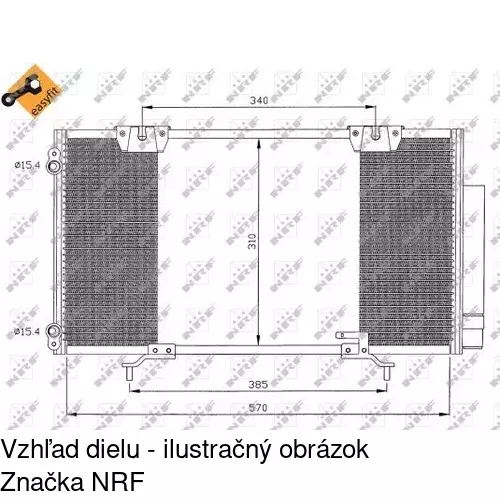 Chladiče klimatizácie 8123K8C1S /POLCAR/ - obr. 1
