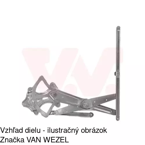 Mechanizmus sťahovania okna elektrický bez motora 8146PSG1 /POLCAR/ - obr. 1
