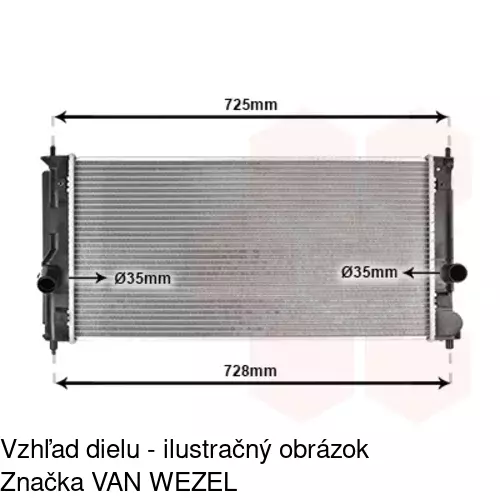 Chladiče vody 815308-1 /POLCAR/ - obr. 2