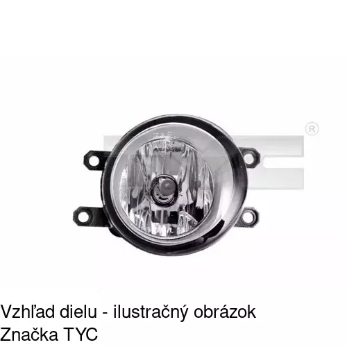 Hmlové svetlo - predné 81C229-E /POLCAR/ - obr. 1