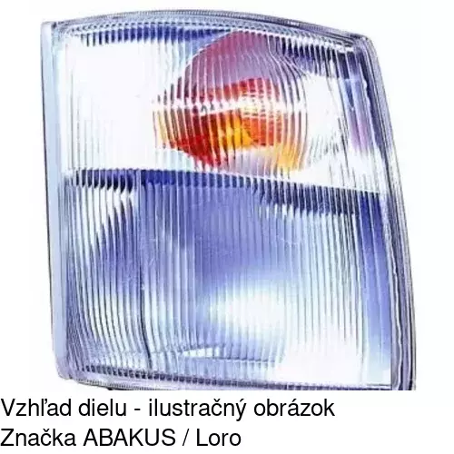 Predná smerovka s obrysom POLCAR 81Z119-E