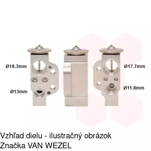 Expanzný ventil 8UW351234161 /POLCAR/ - obr. 4