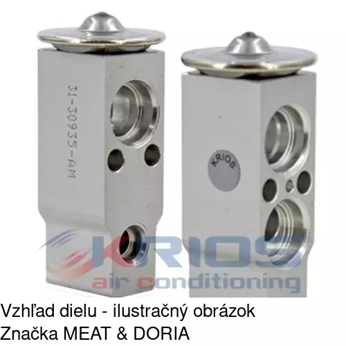 Expanzný ventil 8UW351239081 /POLCAR/ - obr. 3