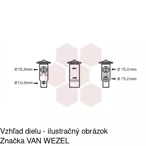 Expanzný ventil 8UW351239081 /POLCAR/ - obr. 5