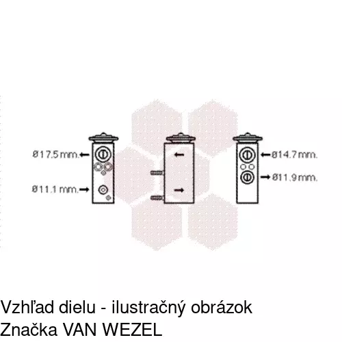 Expanzný ventil 8UW351239731 /POLCAR/ - obr. 2