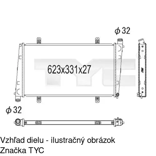 Chladiče vody POLCAR 9040082K