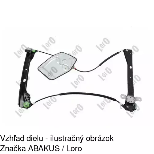 Mechanizmus sťahovania okna elektrický bez motora 9513PSG6 /POLCAR/ - obr. 5