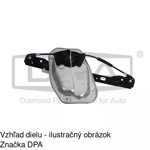 Mechanizmus sťahovania okna elektrický bez motora 9514PSG4 /POLCAR/ - obr. 1