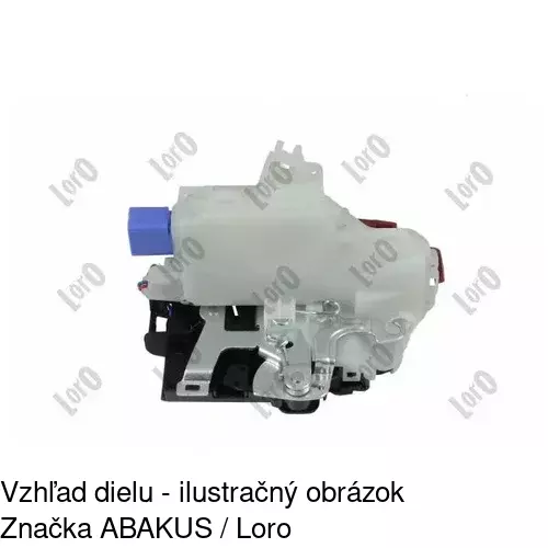 Vnútorná zámka dverí 9514ZC-1 /POLCAR/ - obr. 3