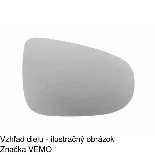Sklo vonkajšieho zrkadla s držiakom 9518552E /POLCAR/ - obr. 3