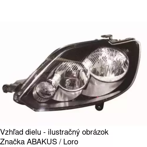 Hlavný reflektor 951909-E /POLCAR/ - obr. 4