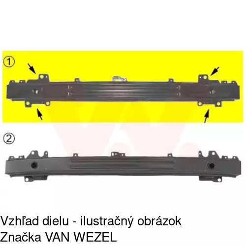 Výstuha nárazníka 95250713 /POLCAR/ - obr. 1