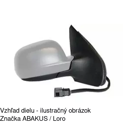 Sklo vonkajšieho zrkadla s držiakom 9525545M /POLCAR/ - obr. 3