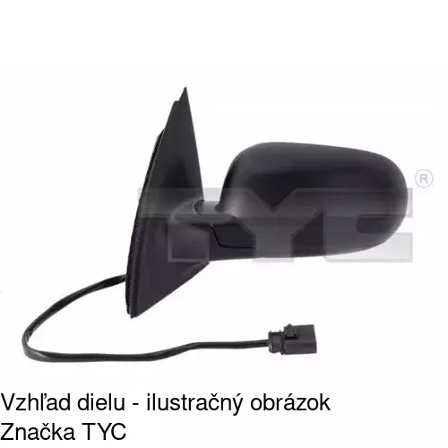 Rám vonkajšieho zrkadla 952554TM /POLCAR/ - obr. 2