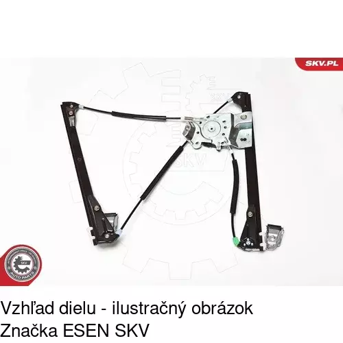 Elektrický mechanizmus okna dverí 9525PSE9 /POLCAR/ - obr. 2