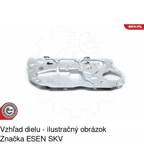 Mechanizmus sťahovania okna elektrický bez motora POLCAR 9526PSG5A