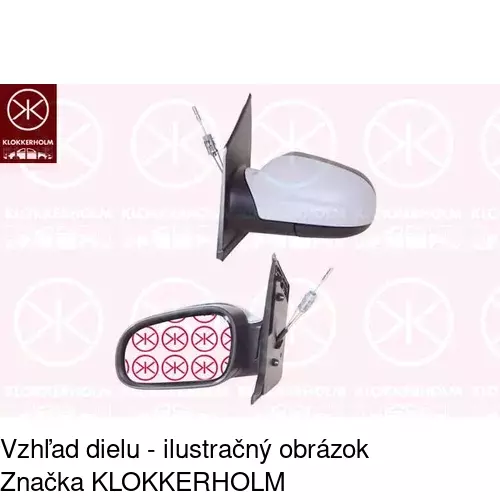 Vonkajšie zrkadlo 9530511M /POLCAR/ - obr. 5