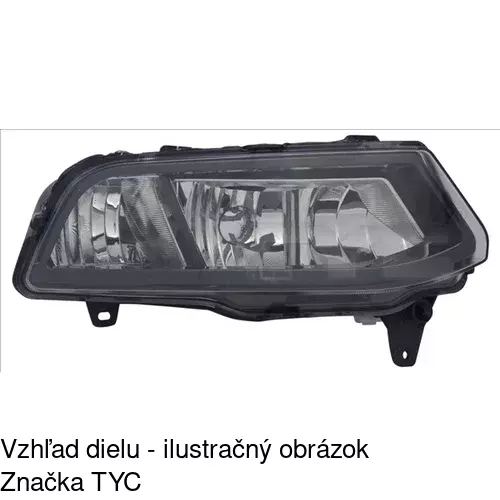 Hmlové svetlo - predné POLCAR 953330BE