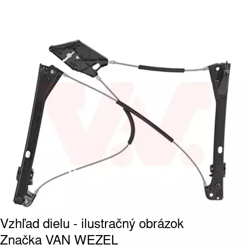 Mechanizmus sťahovania okna elektrický bez motora 9533PSG6E /POLCAR/ - obr. 5
