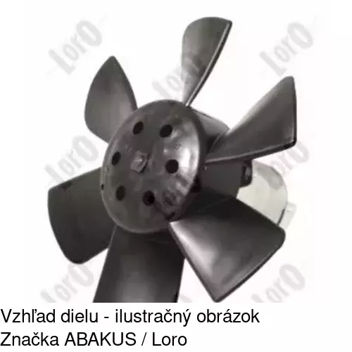 Ventilátor bez krytu / podpery 953823U1 /POLCAR/ - obr. 5
