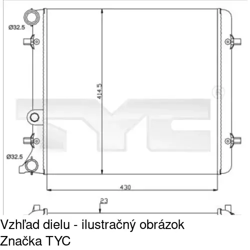 Chladiče vody 954108A1 /POLCAR/