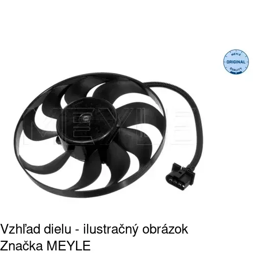 Ventilátor bez krytu / podpery 954123U1 /POLCAR/ - obr. 3