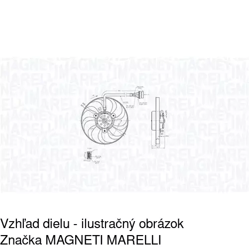 Ventilátor bez krytu / podpery 954123U3 /POLCAR/ - obr. 4