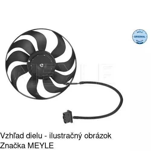 Ventilátor bez krytu / podpery 954123U6 /POLCAR/ - obr. 1