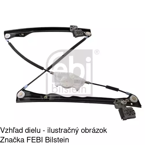 Mechanizmus sťahovania okna elektrický bez motora 9541PSG3 /POLCAR/ - obr. 4