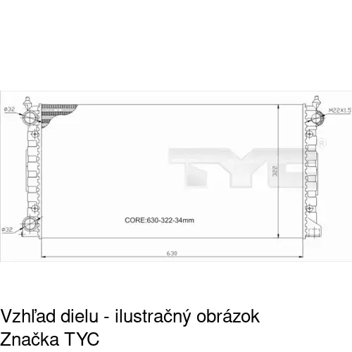 Chladiče vody 954608-3 /POLCAR/ - obr. 2