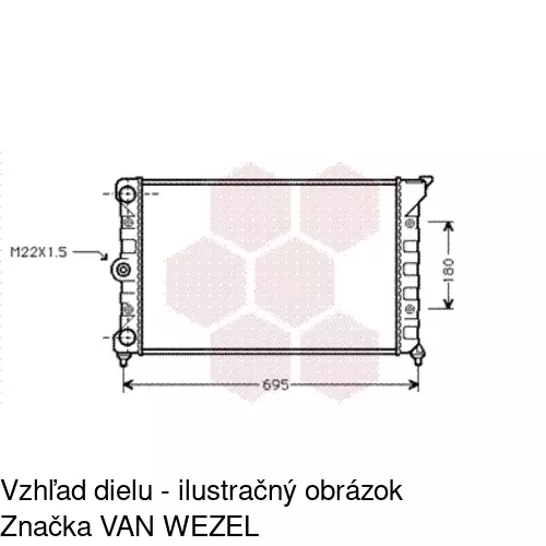 Chladiče vody 954608-9 /POLCAR/ - obr. 3