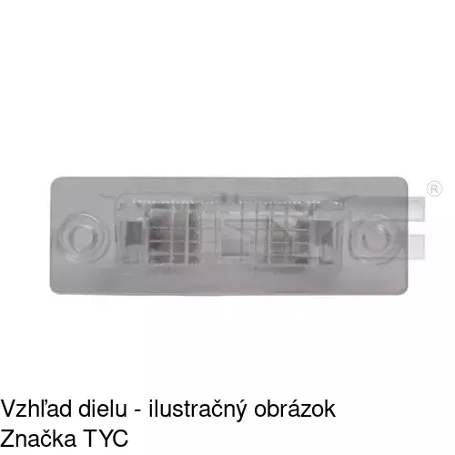 Svetlo na osvetlenie evidenčného čísla 9549954E /POLCAR/ - obr. 3