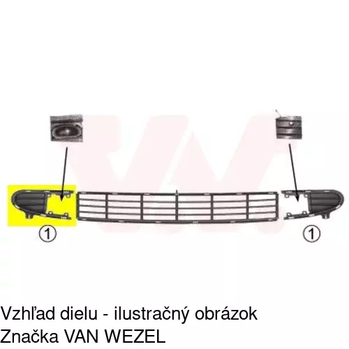 Kryt v nárazníku 955027-2 /POLCAR/ - obr. 1