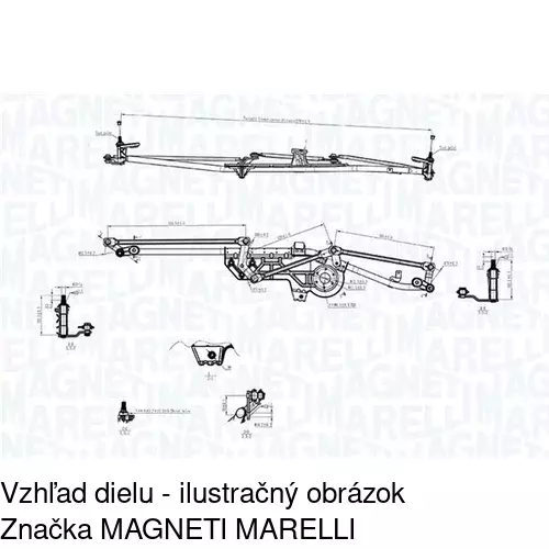 Náhon stieračov bez motora 9550MWP1 /POLCAR/ - obr. 1