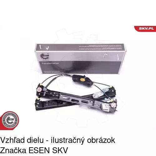 Mechanizmus sťahovania okna elektrický bez motora 9552PSG1E /POLCAR/ - obr. 4
