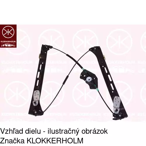 Mechanizmus sťahovania okna elektrický bez motora POLCAR 9552PSG2E