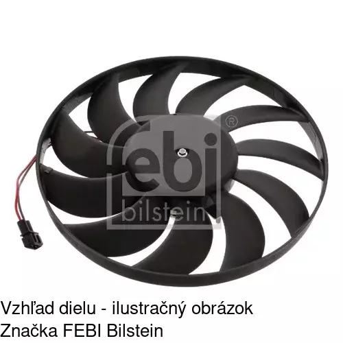 Ventilátor bez krytu / podpery 956623U6 /POLCAR/ - obr. 2