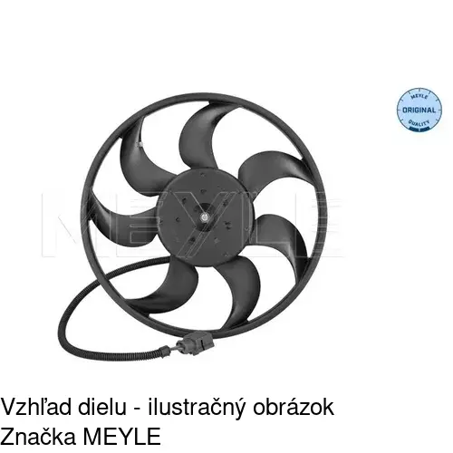 Ventilátor bez krytu / podpery 956823U1 /POLCAR/ - obr. 3
