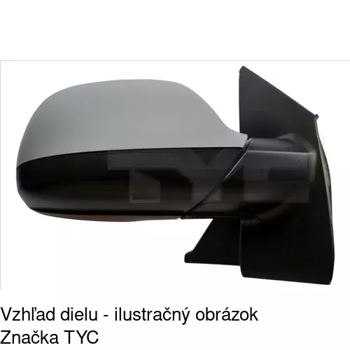 Vonkajšie zrkadlo 9569520S /POLCAR/ - obr. 1