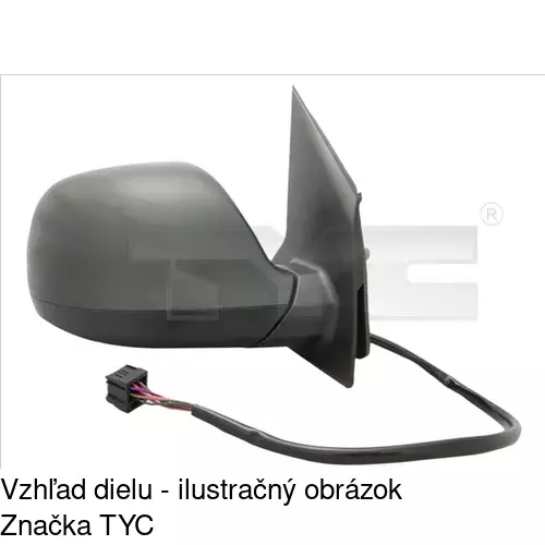 Rám vonkajšieho zrkadla 956954TM /POLCAR/ - obr. 4