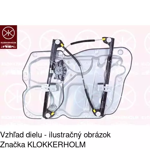 Mechanizmus sťahovania okna elektrický bez motora 9575PSG1 /POLCAR/ - obr. 1